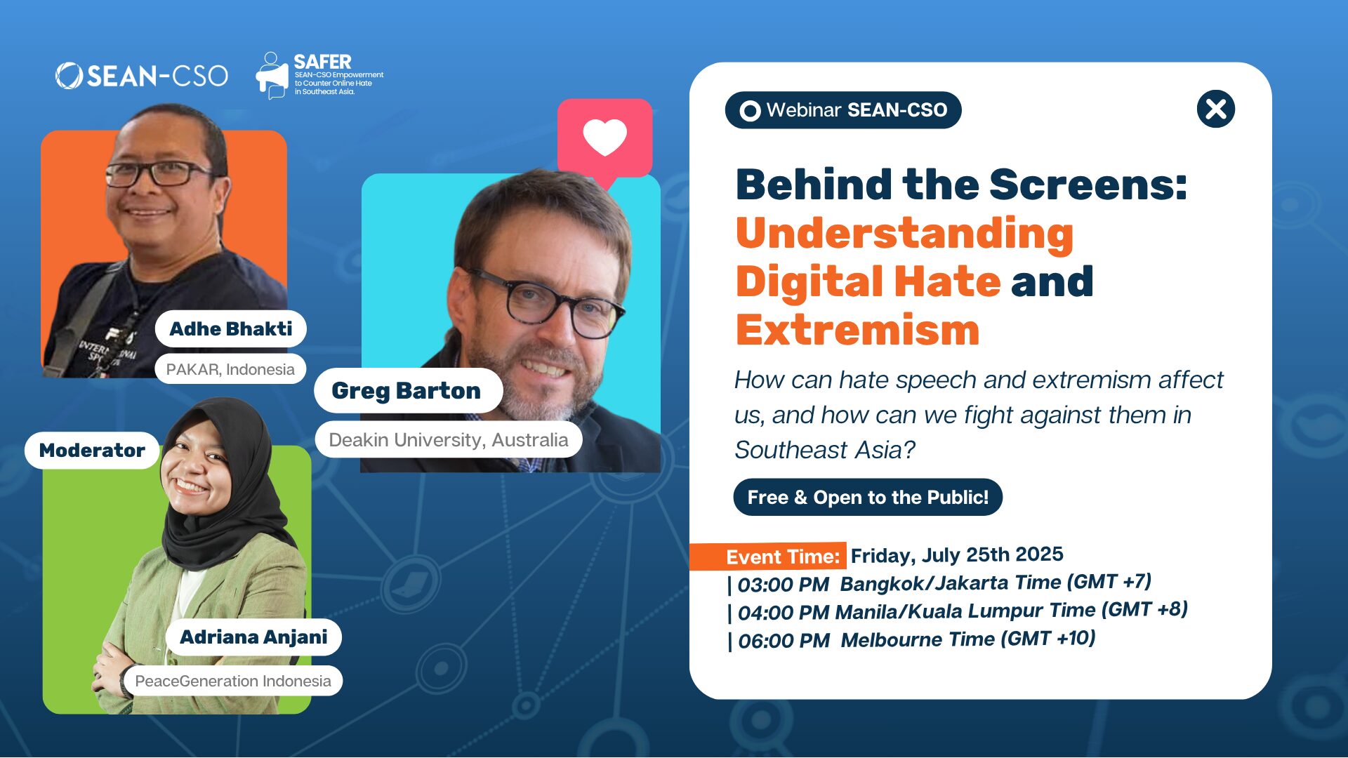 [SEAN-CSO Webinar] Behind the Screens: Understanding Digital Hate and Extremism