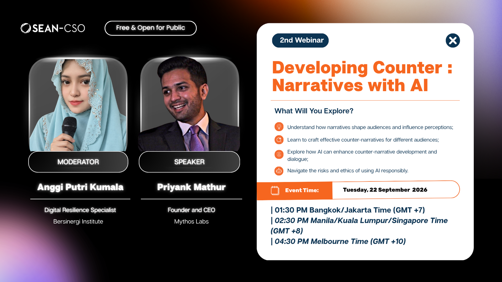 [SEAN-CSO 2026 WEBINAR] Building Better Counter-Narratives: Where Can AI Help?