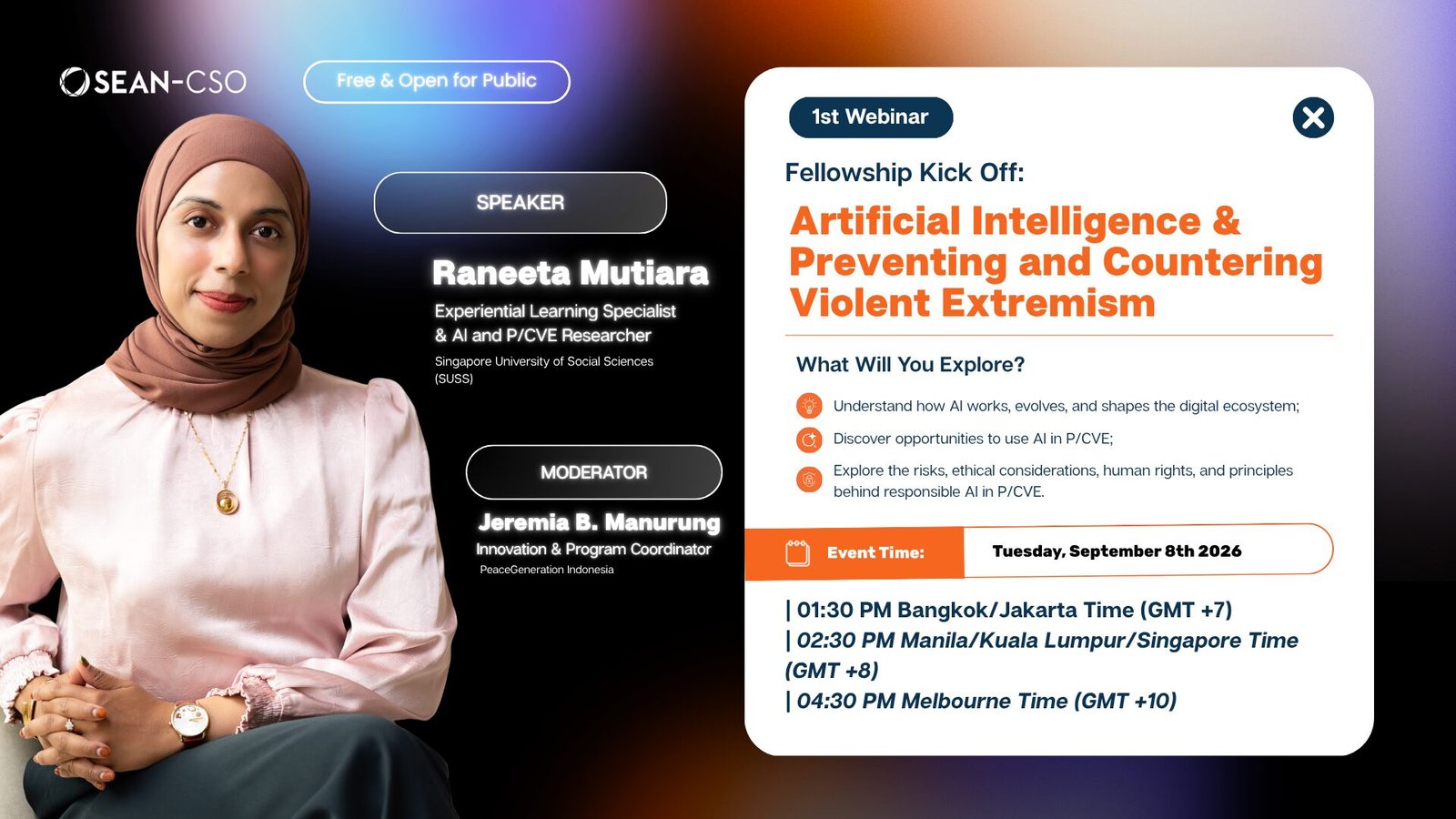 [SEAN-CSO 2026 WEBINAR] Fellowship Kick Off: Artificial Intelligence and P/CVE